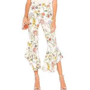 Anthropologie || Parker Zizi Flared-Leg Cropped Pants ~ in Sangria